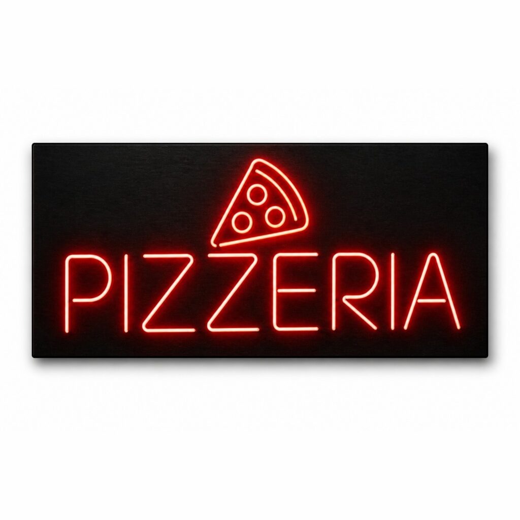 Neon zewnętrzny LED Pizzeria