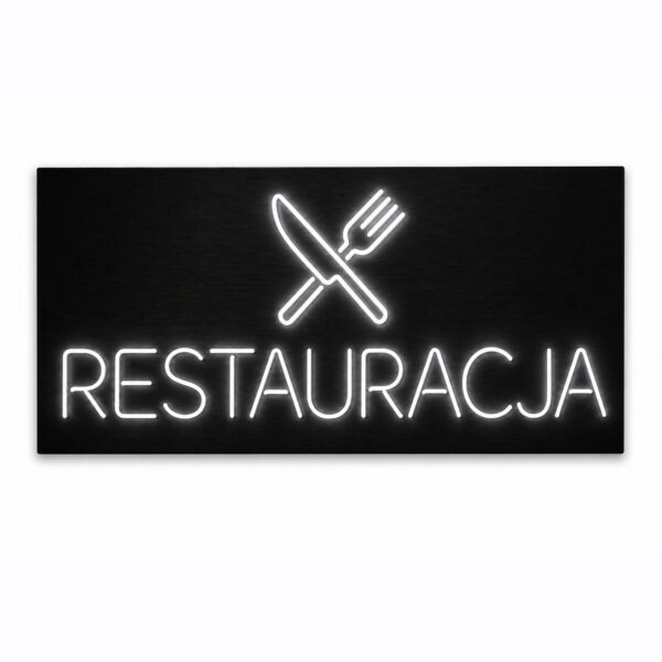 Neon zewnętrzny LED Restauracja