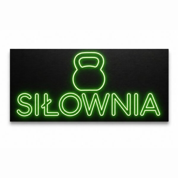 Neon zewnętrzny LED Siłownia
